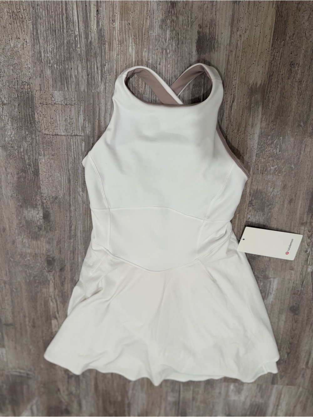 lululemon athletica White Womens One-Piece Athletic Dress/romper SIZE 4